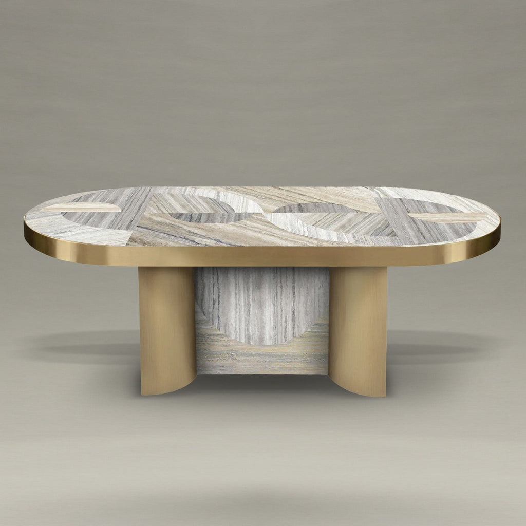 HALF MOON DINING TABLETRAVERTINE – Bohinc Studio
