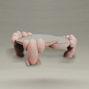 UTOPIA COFFEE TABLE <br>PINK MARBLE