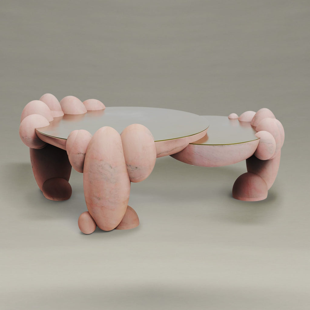 SYNCHRONICITY COFFEE TABLE PINK MARBLE – Bohinc Studio