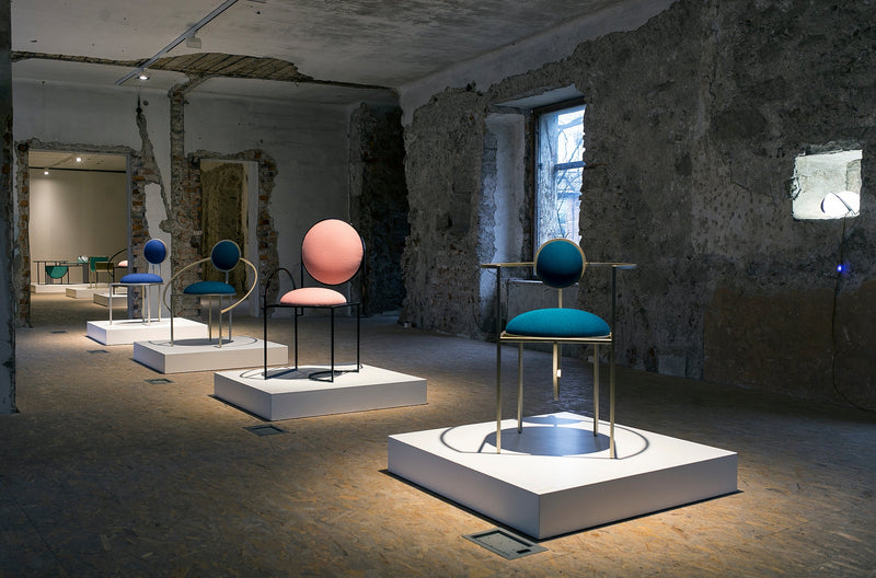 Lara Bohinc retrospective exhibition at MAO Ljubljana 2018 — furniture and objects in marble and patinated steel, Museum of Architecture and Design Slovenia