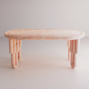 KIPFERL MARBLE DINING TABLE<br>ROSA PORTUGALO