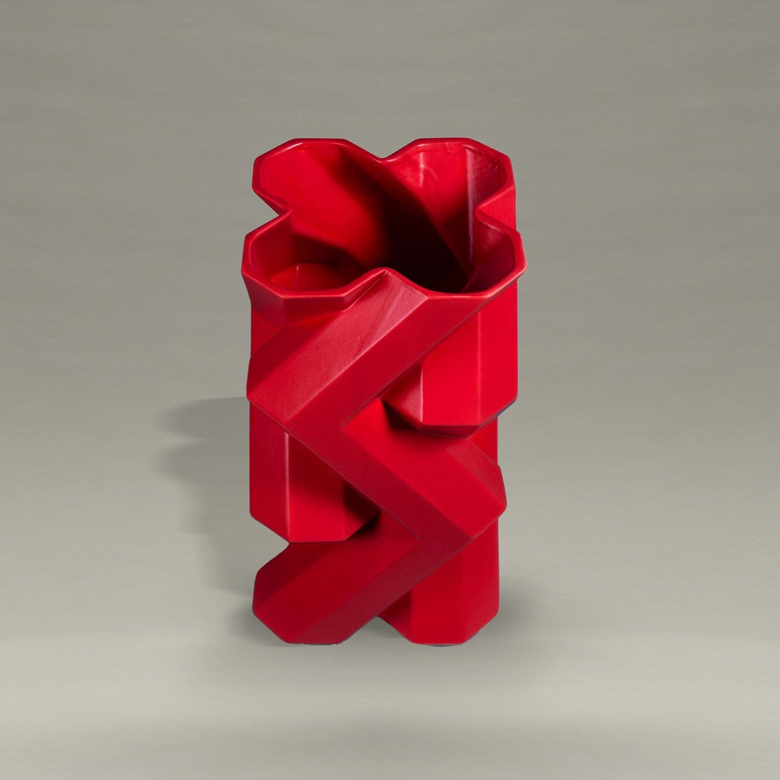 FORTRESS TOWER VASE<br>RED