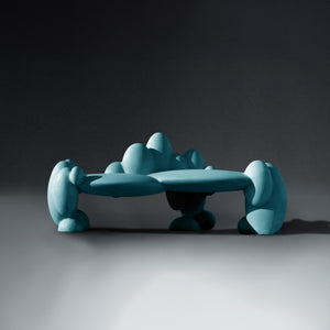 FRIENDS SMALL BENCH<br>TURQUOISE BLUE