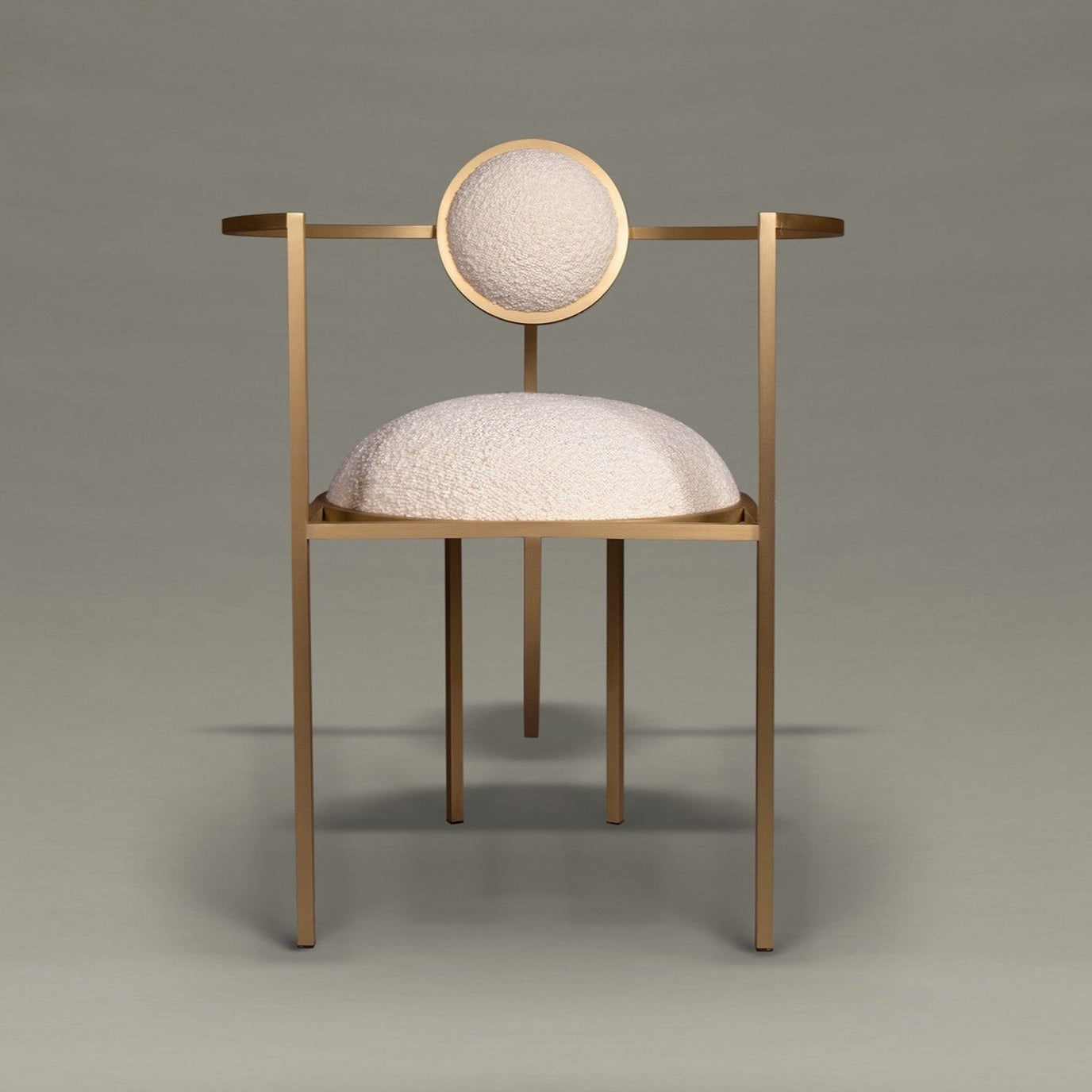 LUNAR CHAIR <br>IVORY BOUCLE