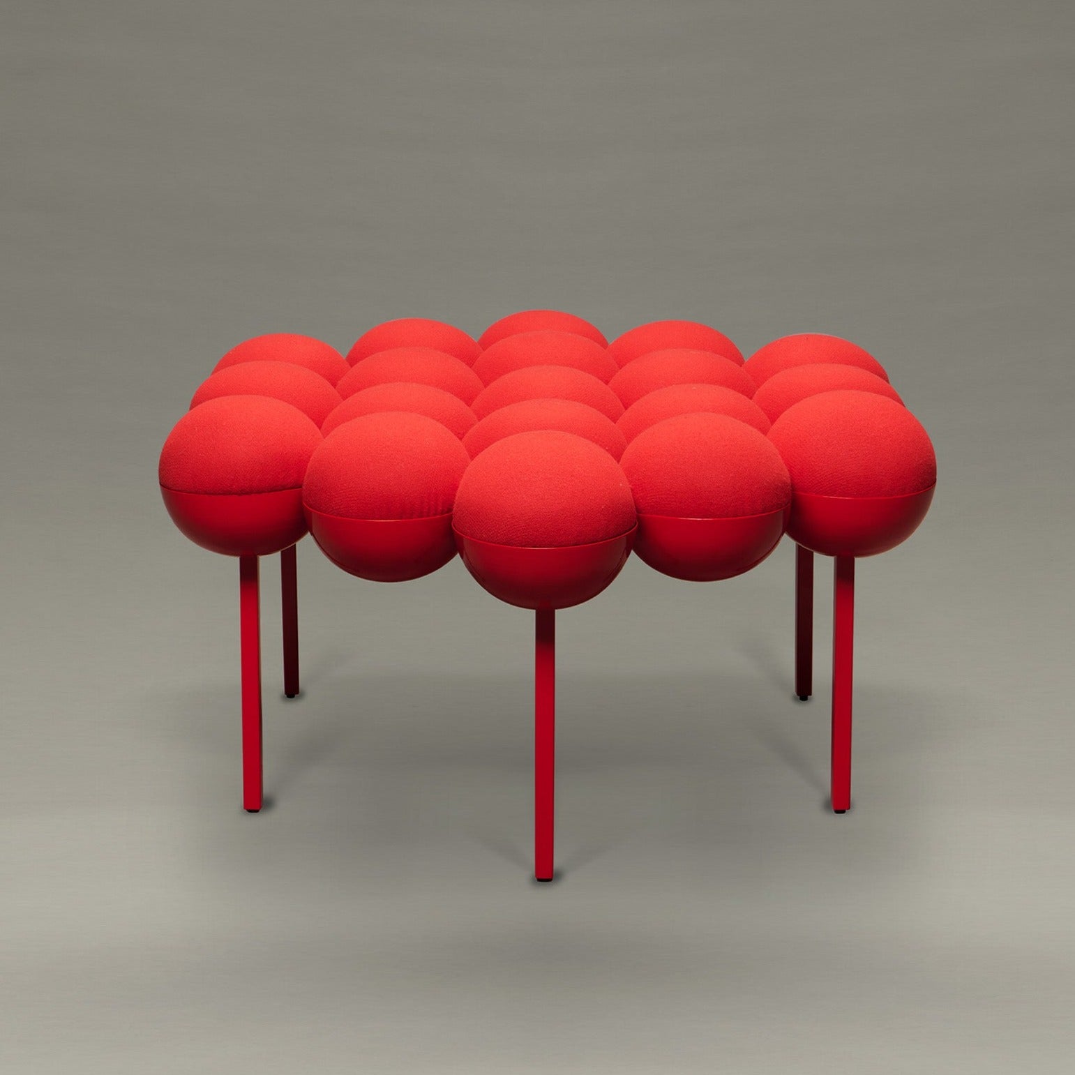 SATURN POUFFE LARGE<br>RED