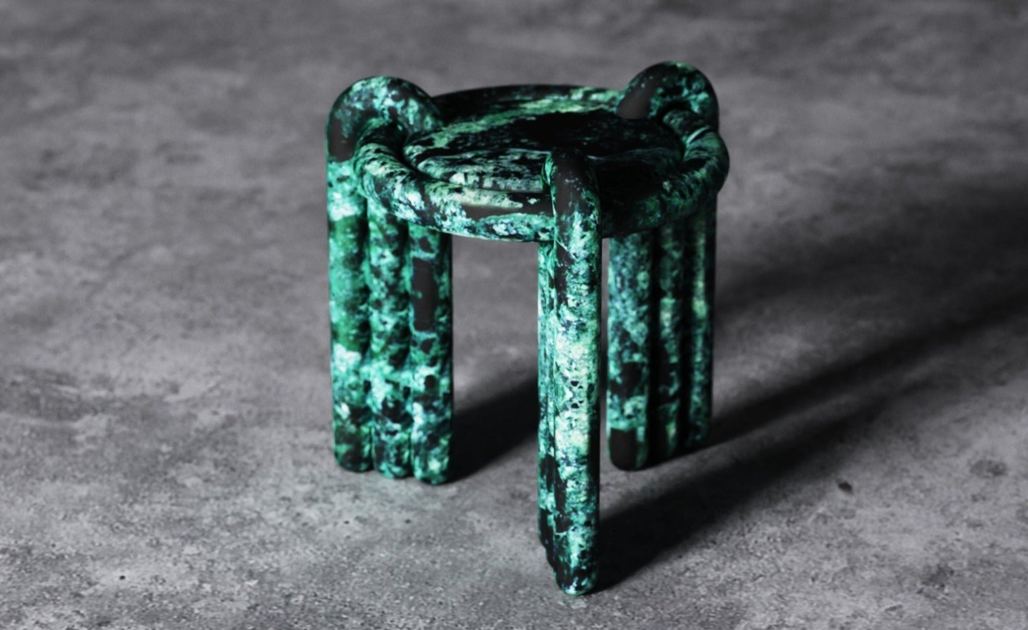 KIPFERL MARBLE OCCASIONAL TABLE<br>NERO MARQUINA