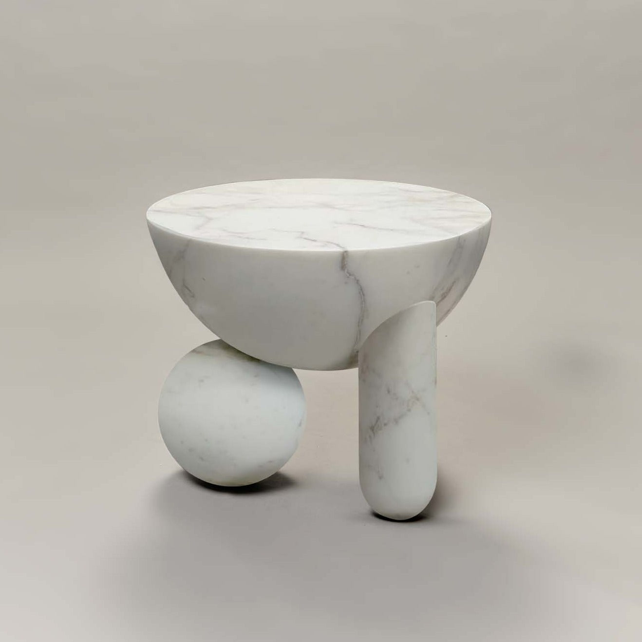 PROFITEROLE SMALL COFFEE TABLE - WHITE MARBLE