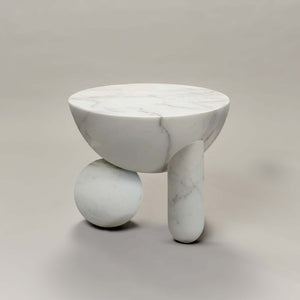 PROFITEROLE SMALL COFFEE TABLE - WHITE MARBLE