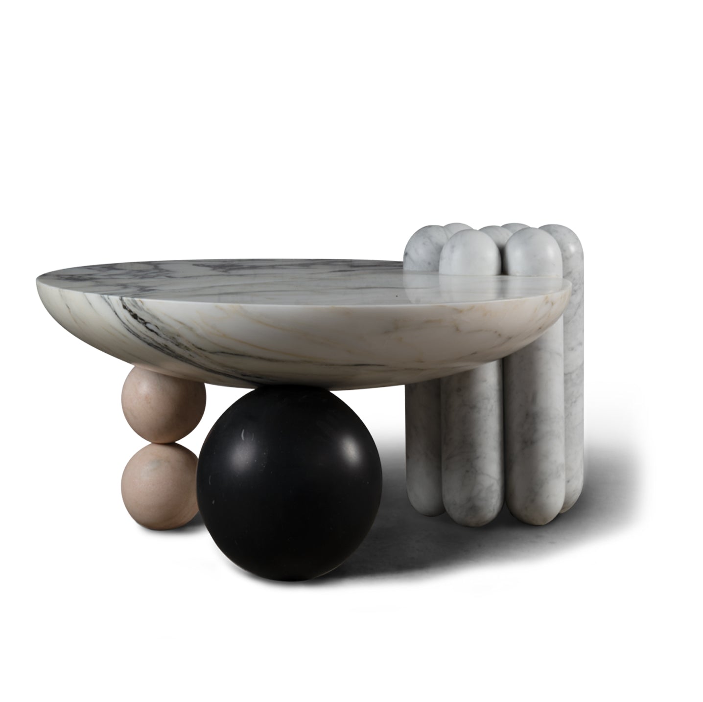 PATISSERIE MARBLE COFFEE TABLE - WHITE