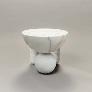 PROFITEROLE SMALL COFFEE TABLE - WHITE MARBLE