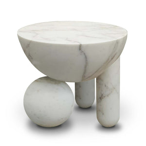 PROFITEROLE SMALL COFFEE TABLE - WHITE MARBLE