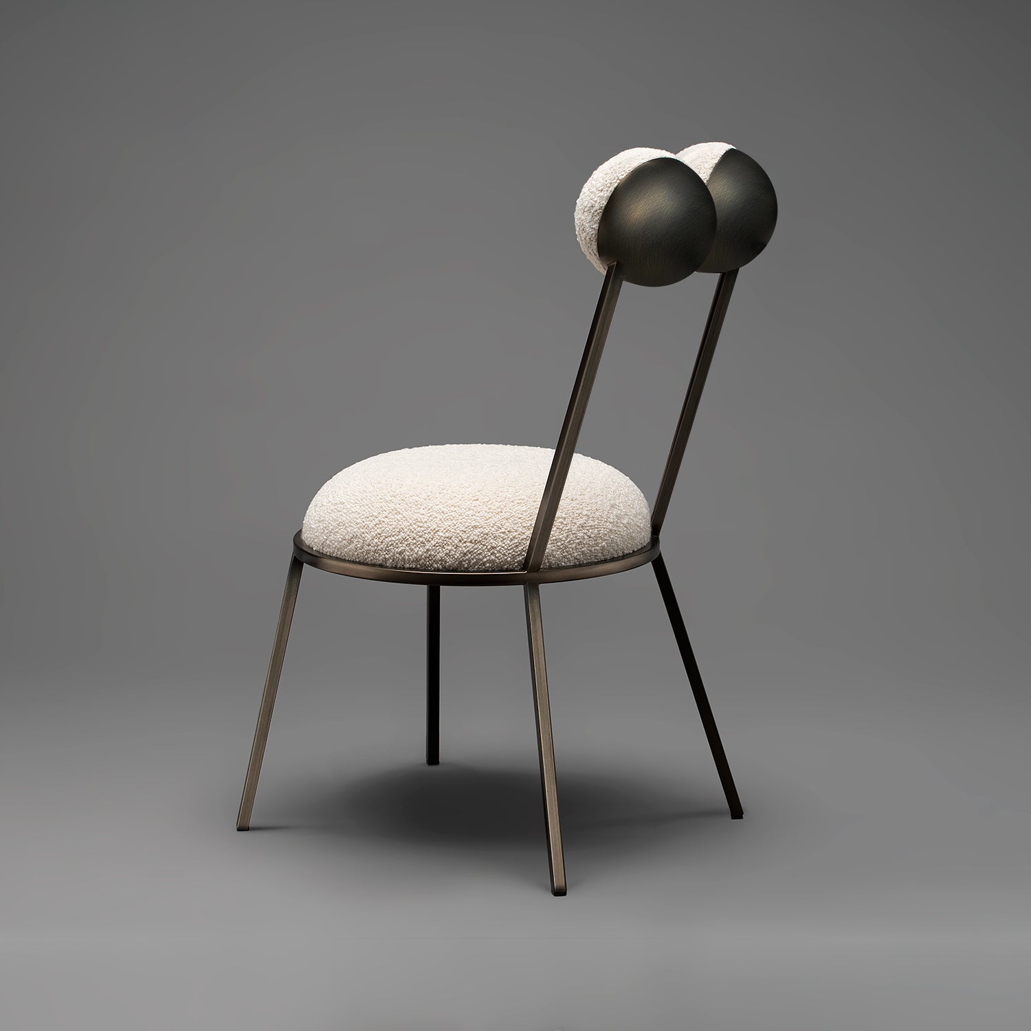 TREVOR DINING CHAIR - BRONZE FRAME
