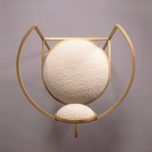 LUNAR CHAIR <br>IVORY BOUCLE