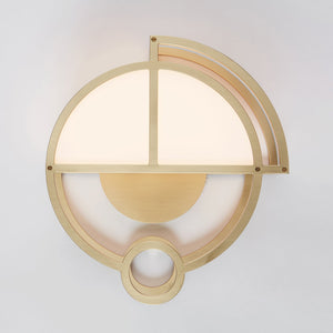 MOONRISE SCONCE SMALL<br>BRUSHED BRASS