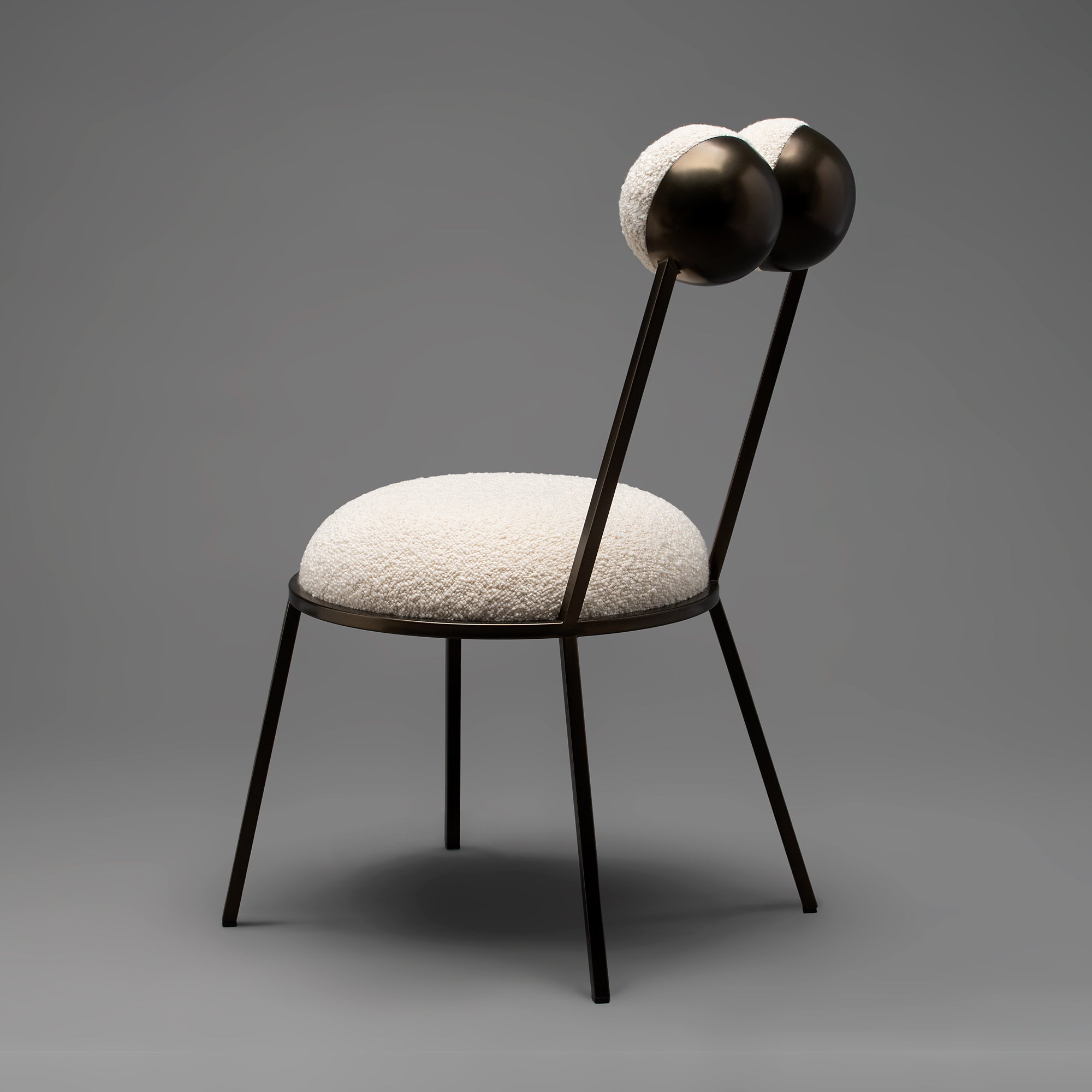 TREVOR DINING CHAIR - COLOURED FRAME